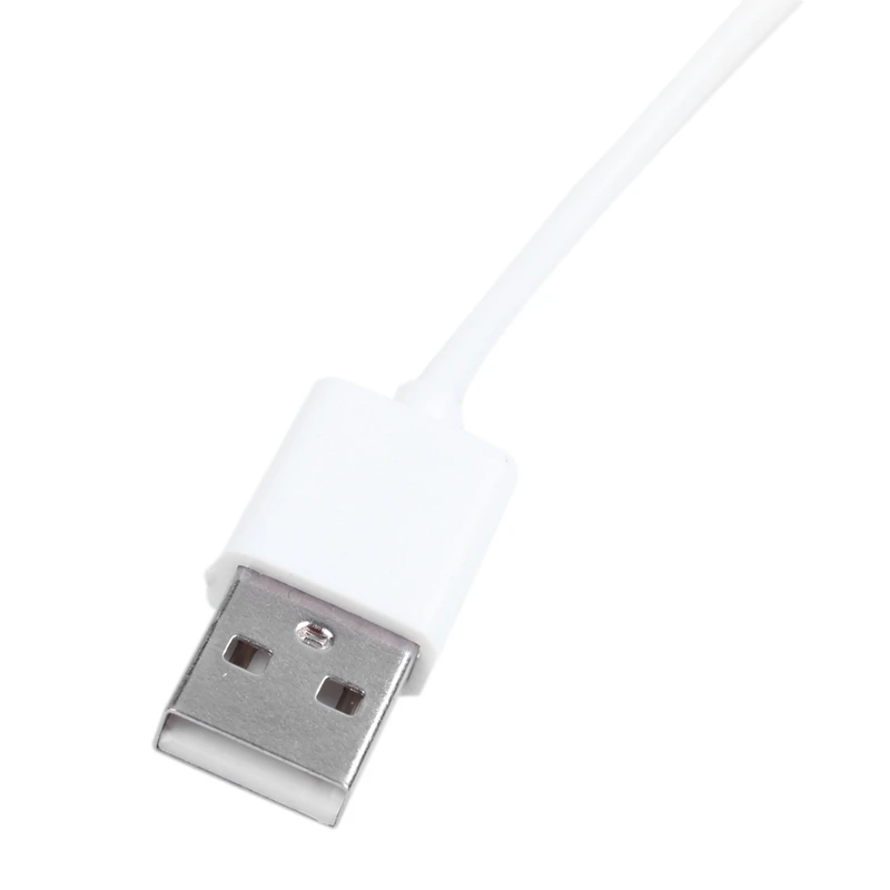 3,5 мм штекер аудио AUX штекер в кабель для зарядки USB 2,0 15 см Белый