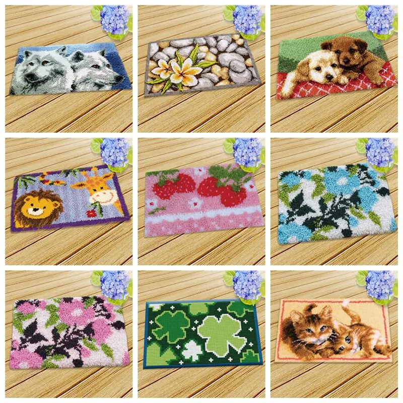 Праджня крюк с защелкой подушки ковер животными вышивка рукоделие крючком