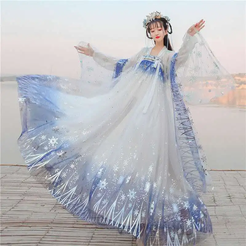 Новинка В стиле ретро древней китайской династии Тан Hanfu гучжэны танцевальный