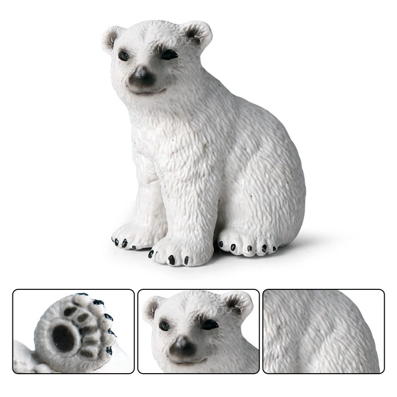 

3Pcs Modern Lovely Mini Polar Bear Home Decor Decoration Home Accessories Miniature