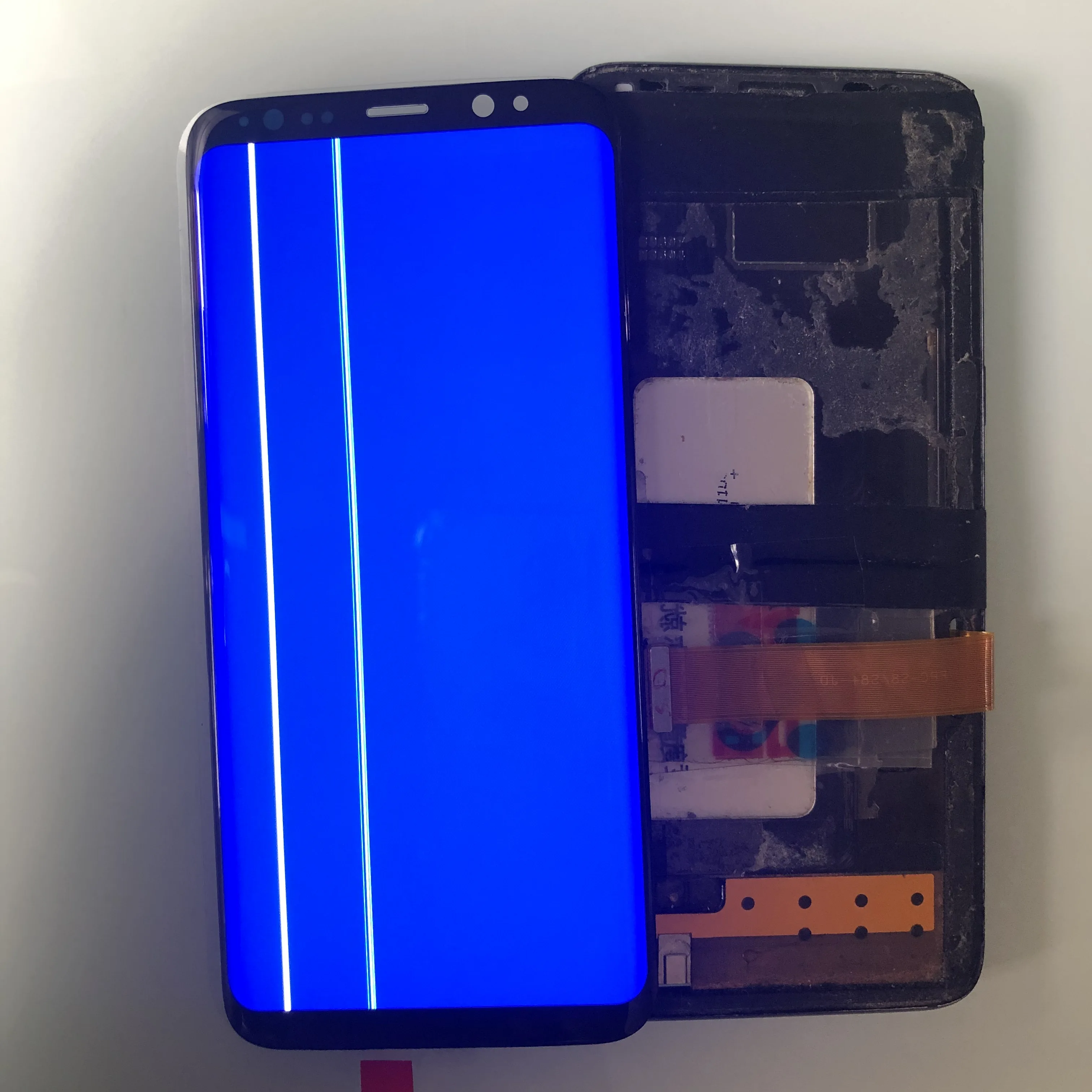 Для Samsung Note 8 ЖК дисплей сенсорный N950 для 9 ленточный мобильный телефон дефектный