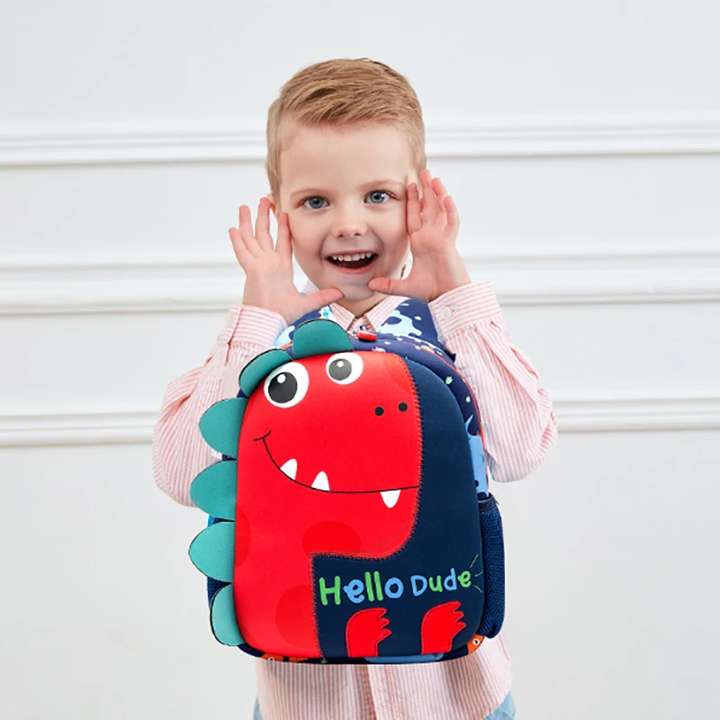 2019 новые школьные ранцы для мальчиков с изображением динозавра из мультфильма, детские школьные рюкзаки с милыми животными, водонепроницае...