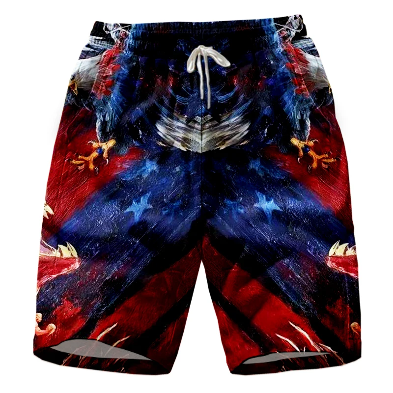 Новые стильные мужские шорты с флуоресцентным рисунком 3D | Мужская одежда