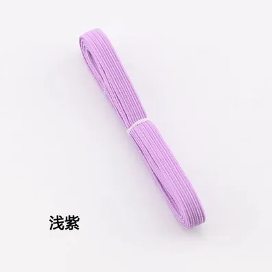 purple 6 мм эластичная лента детская эластичная лента/широкая резиновая повязка/Аксессуары для пошива одежды - Цвет: purple