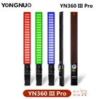 Yongnuo YN360III YN360 III светильник 3200K-5600K RGB цветная ледяная палочка освесветильник для фотографии с дистанционным управлением