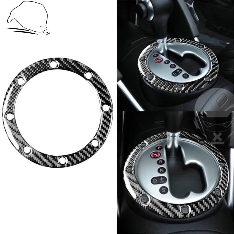 

1 шт., автомобильное кольцо переключения передач для Audi TT MK1 8N 2001-2006, отделка краев коробки передач, наклейка из углеродного волокна, автомоби...
