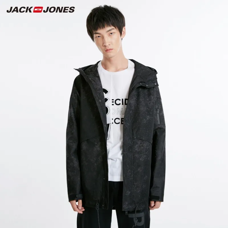 JackJones мужская куртка с капюшоном принтом Мужская одежда 218321562 |