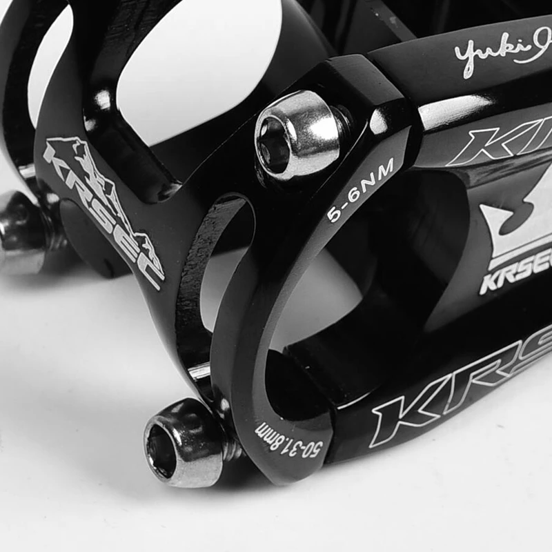KRSEC MTB Bike Stem 31.8x50mm 7075 Aluminium Alloy CNC Ultralight Short Mountain Handlebar XC AM FR | Спорт и развлечения