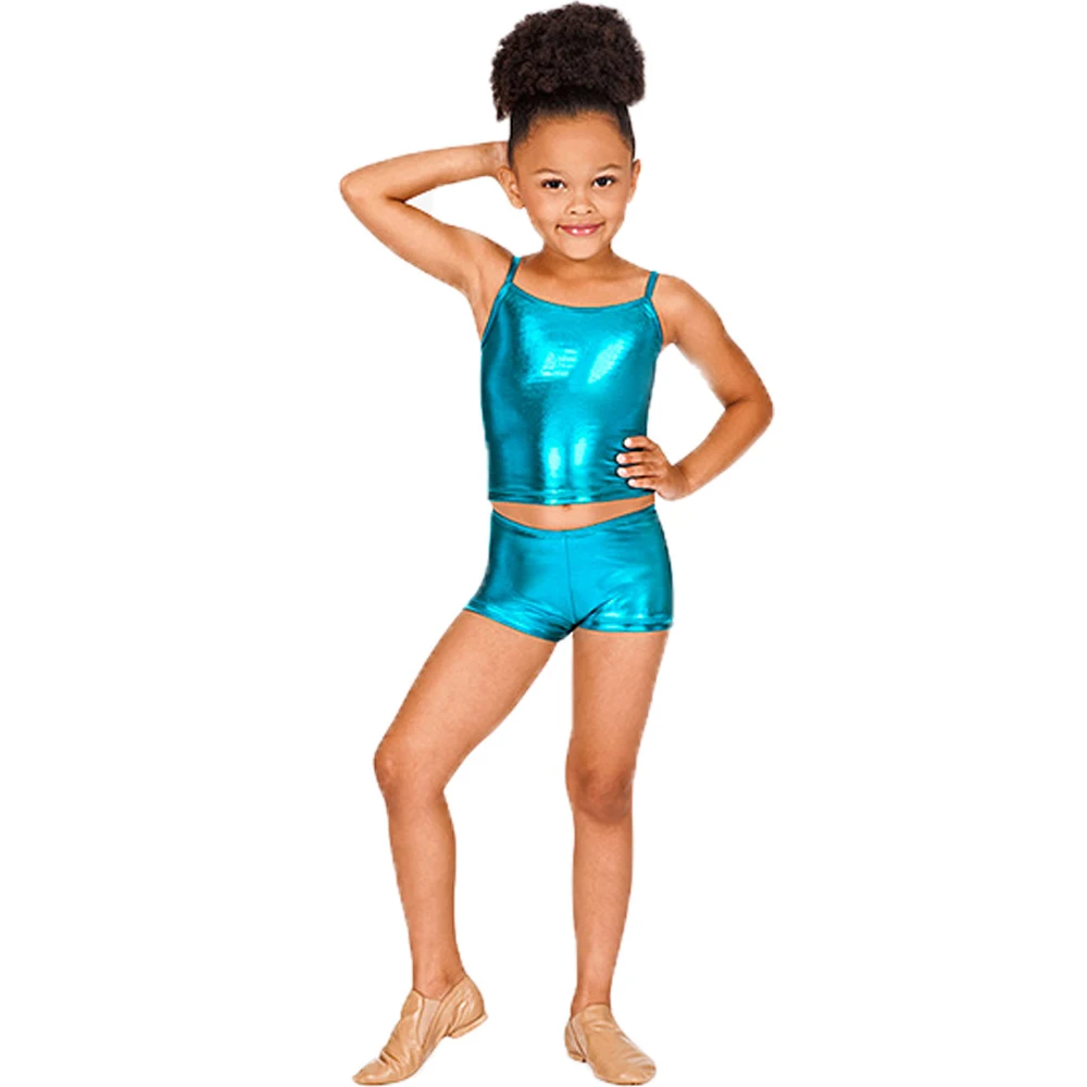 Toddler Low Waist Spandex Child Metallic Dance Shorts Girls Shiny Mini Stage Performance Ballet for Baby | Женская одежда