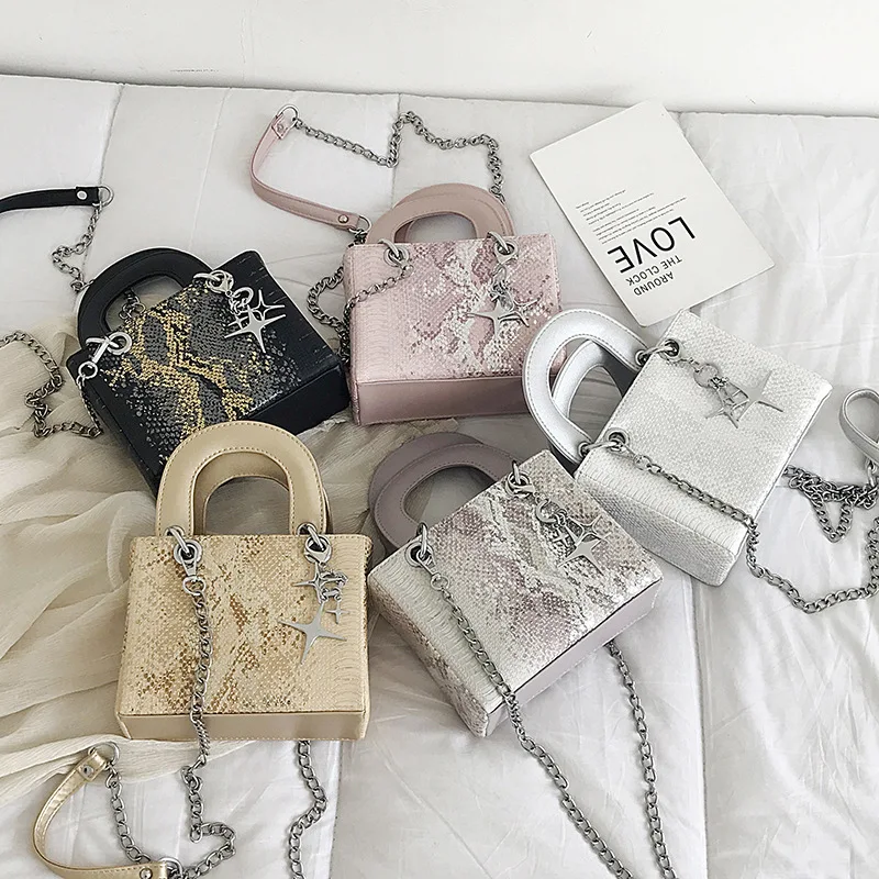 

Woman's Handbag Luxury Bag brand bag Fashion Snake stripe Package Shoulder Female Bags crossbody Bags for Women 5 Colors