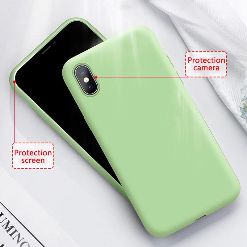 Чехол для iPhone 11 Pro Max простой чехол телефона из ТПУ 10 X XS XR ультратонкая задняя