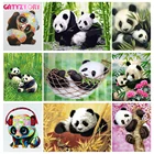 Картина для раскрашивания по номерам на холсте, панда, для взрослых и детей