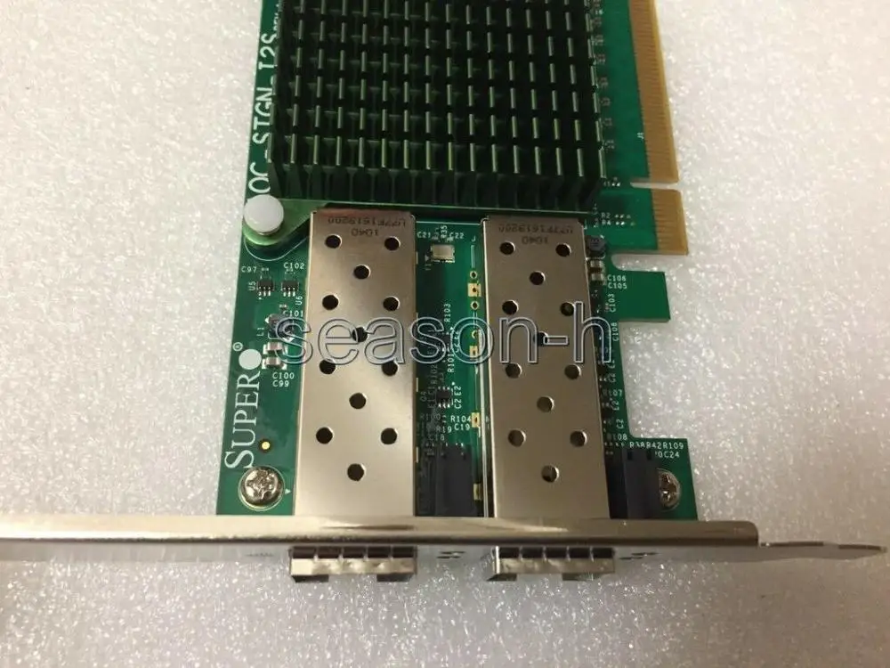 SuperMicro AOC-STGN-I2S двойной порт 10GB Ethernet H/PROFILE Rev 1 01 сетевая карта | Компьютеры и офис
