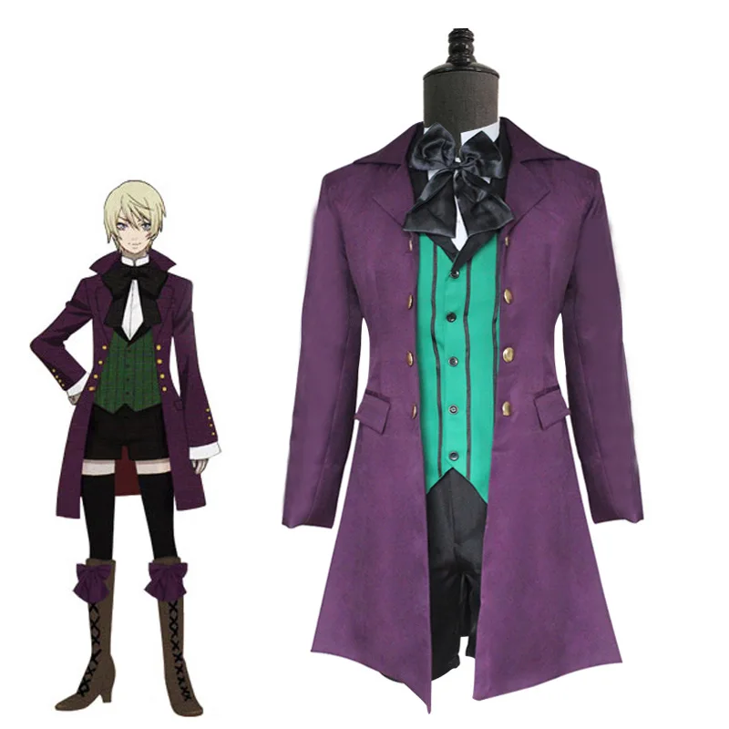 

Anime Black Butler Season 2 Earl Alois Uniform Trancy Cosplay Party Costume Custome Halloween Costumes for Women and Men
