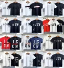 Хлопковая футболка для мужчин и женщин, с коротким рукавом, с круглым вырезом, в стиле хип-хоп, уличный стиль, аутентичный DSQUARED2 2011 SS