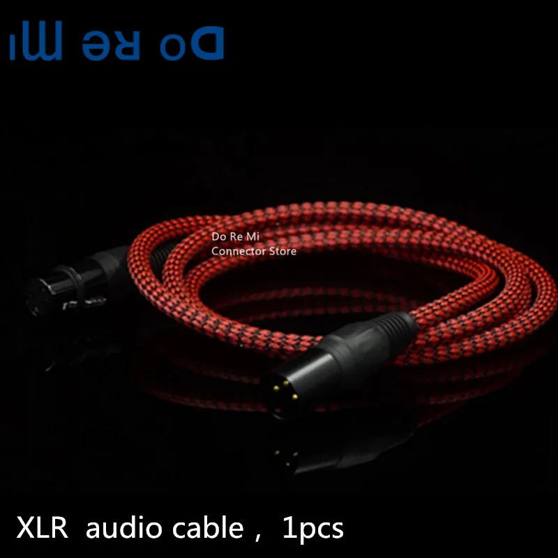 

1 шт. Hi-Fi XLR Сделано в Китае мм, удлиняющий кабель, для Amp Динамик микрофон Регулярные 3 Pin зарядный кабель с разъемом папа женский балансный кабель