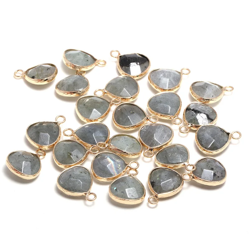 Ожерелье с подвеской из натурального камня диаметром 13 х18 мм|Шармы| |