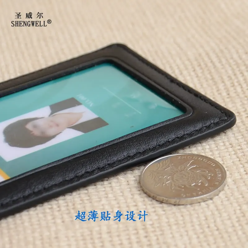 2 сторонняя держатель значка из натуральной кожи с принтом медсестры сотрудник