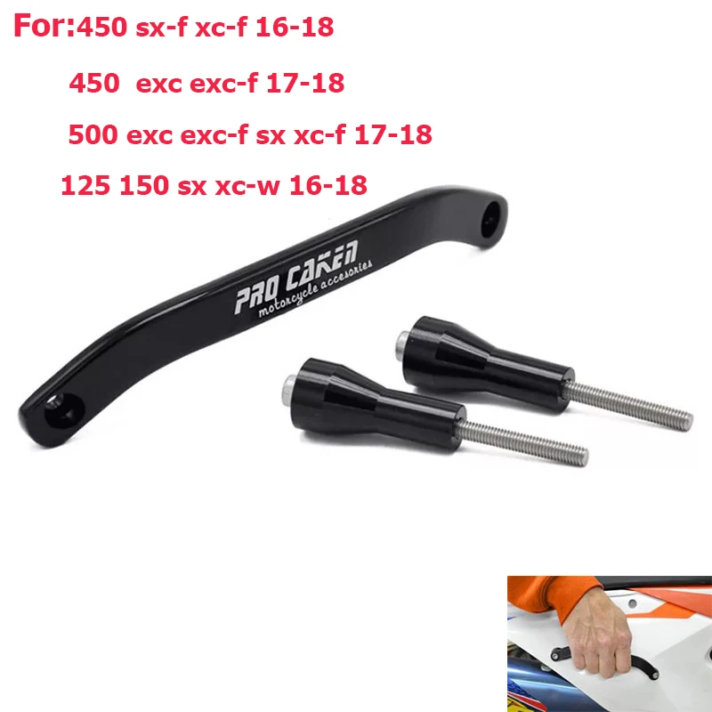 

rear grab grip grap rail handle for ktm exc excf xc xc-f sx sx-f sx xc-w 125 150 450 500 2016 2017 2018 motorcross enduro part