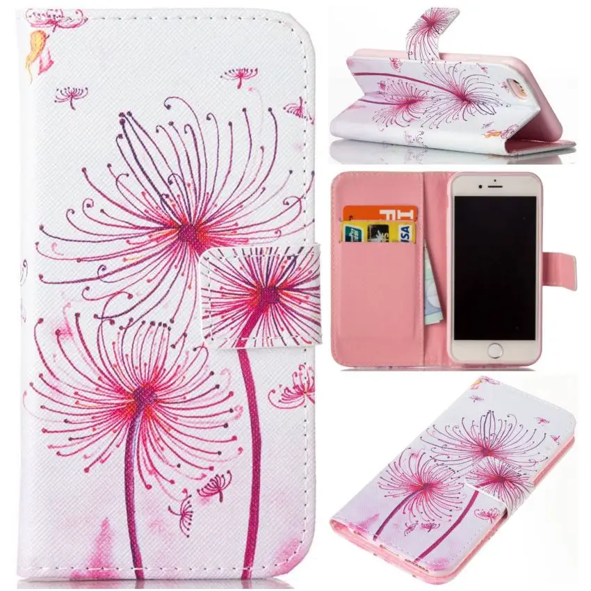 

Case For Apple iphone 11 Pro 6 6S 7 8 Plus 5 5S SE Fashion Wallet Flip Cover For iphone X Xs Max Xr Cute Sunflower Capa New P07Z