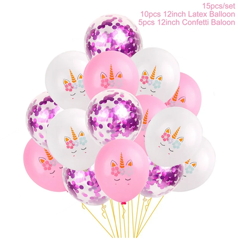 Unicorn balloon Huiran «Мой маленький пони»; подарки на день рождения; вечерние принадлежности с единорогом; декор для вечеринки в честь Дня рождения; декор для мальчиков и девочек; единороги - Цвет: Unicorn balloon