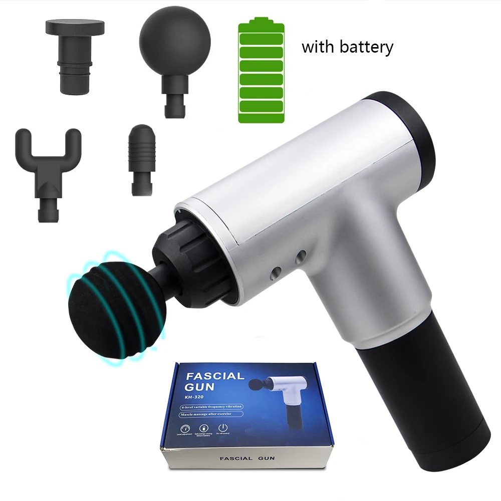 Массаж мышц пистолет с Батарея высокой частоты интенсивности для тренировок и