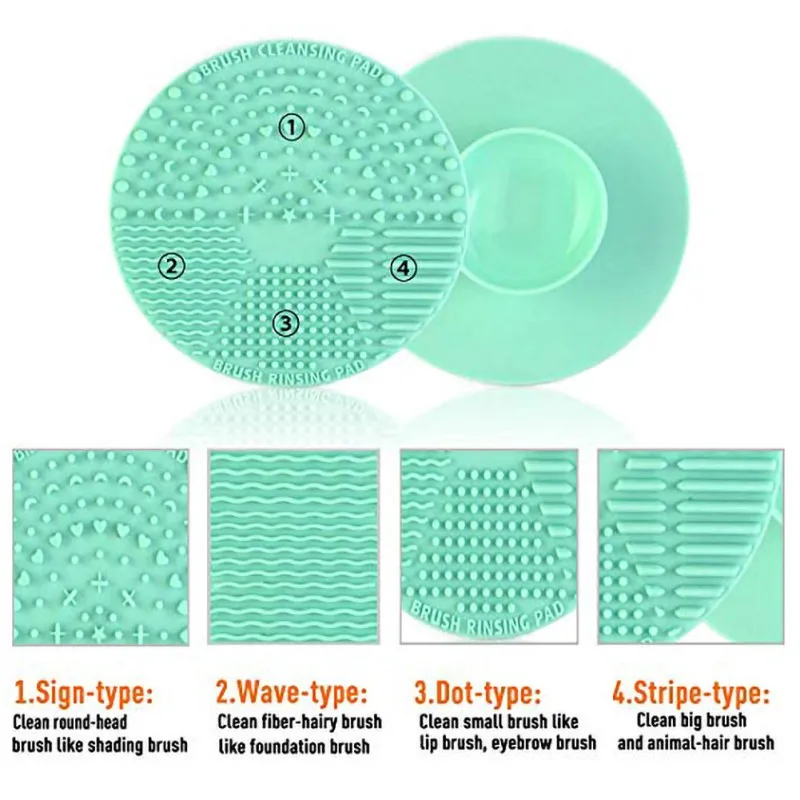 Силиконовая присоска для чистки карандашей косметический скраб Кисть макияжа