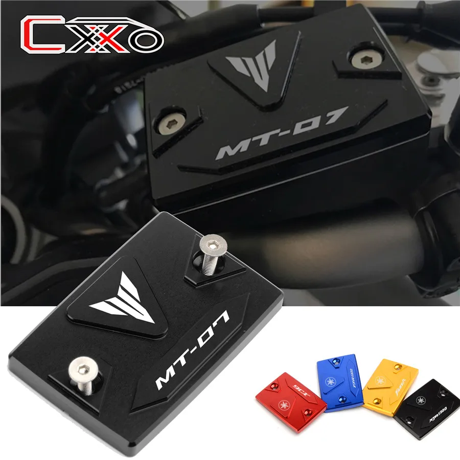 

LOGO Motorcycle Aluminum Front Brake Fluid Reservoir Cover For Yamaha MT07 Tracer MT-07 MT 07 mt09 Tracer 700gt 900gt 2018-2022