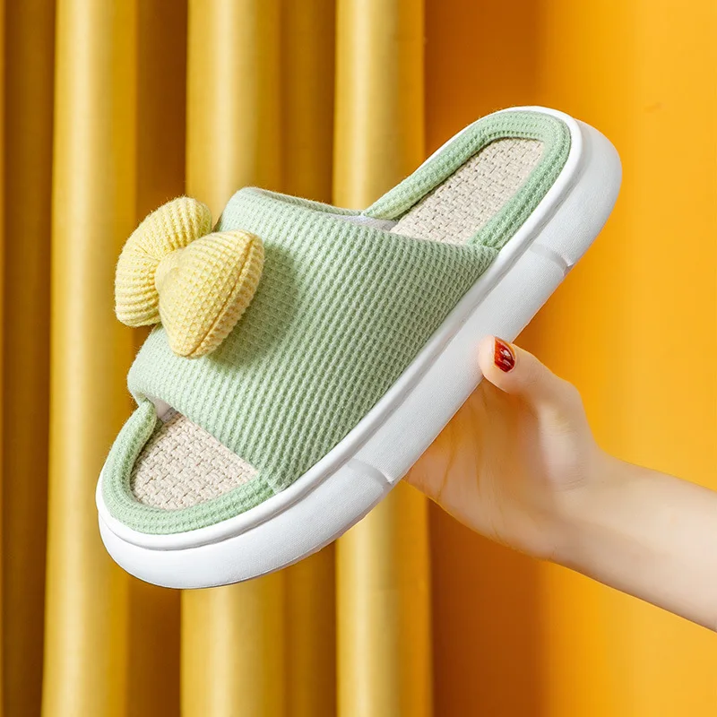 

Women Home Cotton Slippers Men Cotton Blend Slippers Autumn Soft Sole Lovers Home Floor Shoes Flat Breathable Bedroom Slippers