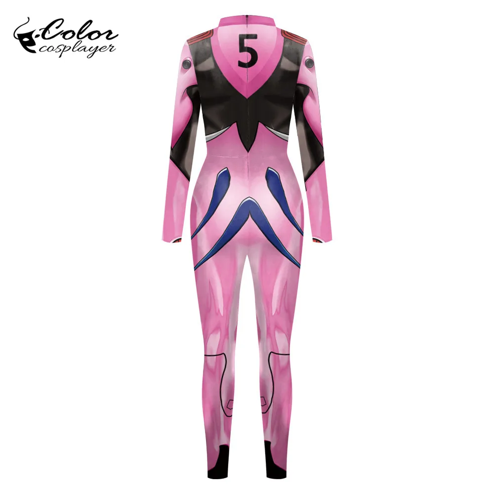 Color Cosplayer Pink Anime Evangelion Cospaly Costume For Women Comic Cartoon Bodysuits Purim Carnival Cosplay Party Clothing |