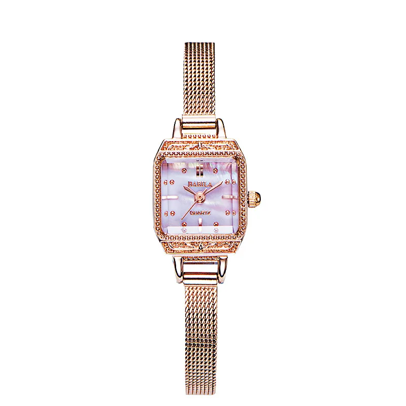 Japanese retro exquisite square leisure small dial womens watch life waterproof imported quartz movement enlarge