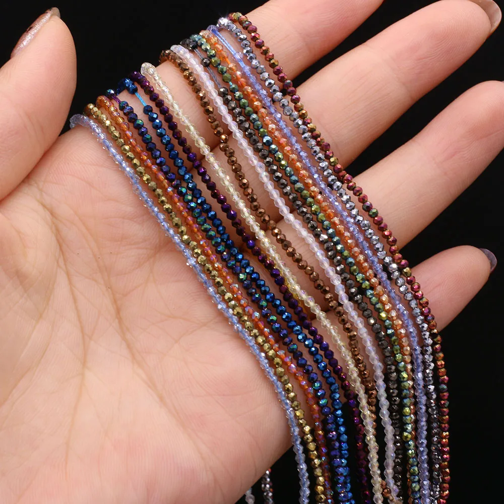 

2mm Natural Stone Shiny Spinel Beads Small Crystal Bead for Jewelry Making Diy Necklace Bracelet Accessories 15inch