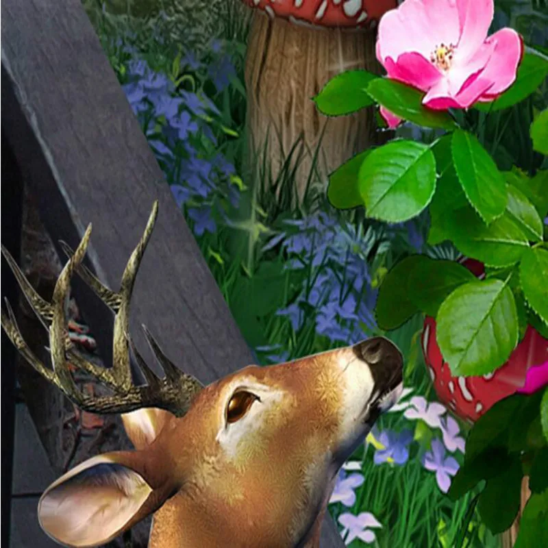 3D Idyllic Forest Elk Photo Wallpaper for Living Room Hotel Corridor Aisle Decor Murals Wall Papers Home Papel De Parede | Обустройство