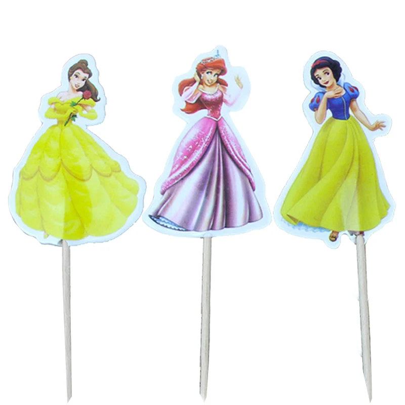 24 шт./упак. одежда для сна с изображением принцесс капкейка выбирает Детские День