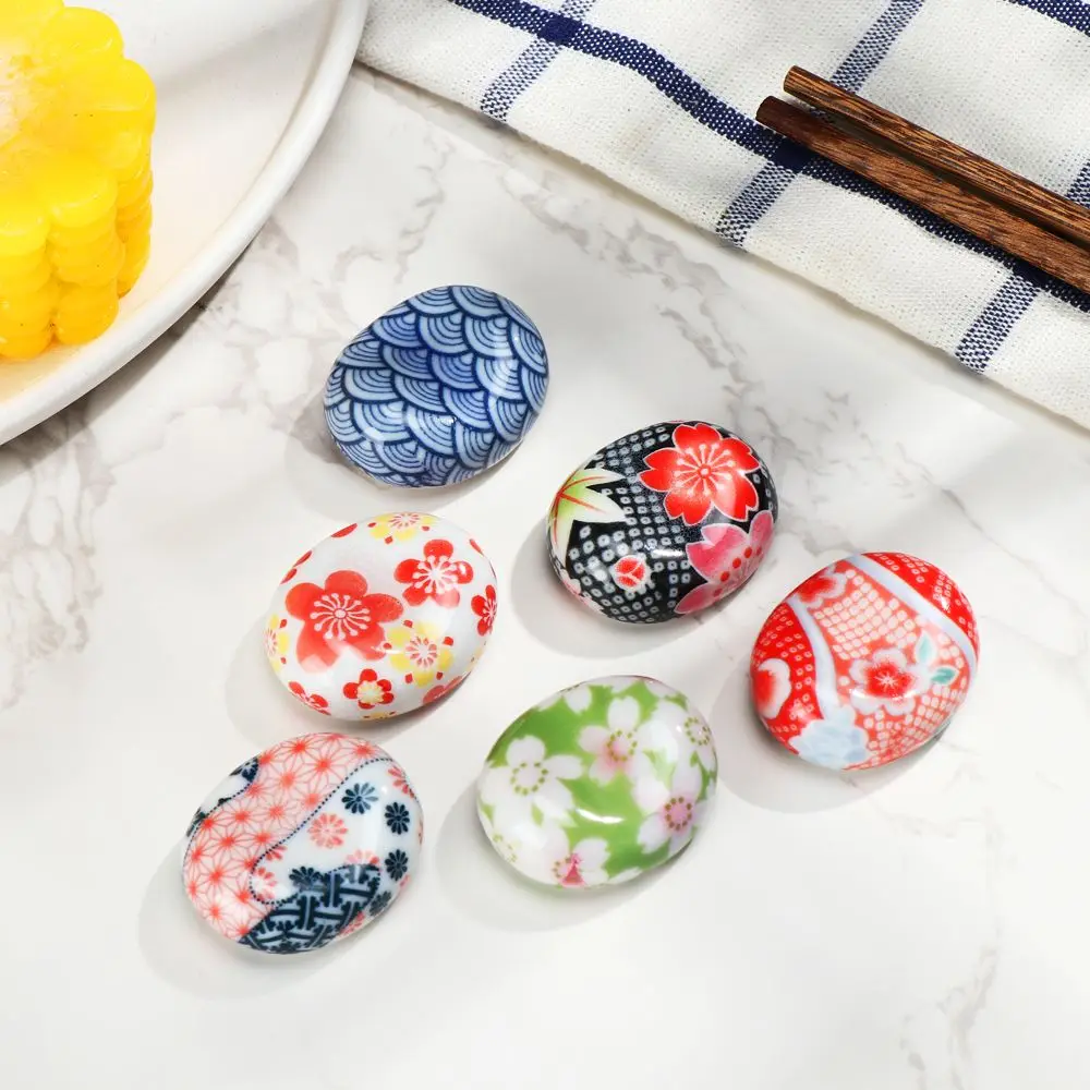 1PC Dining Kitchen Tableware Creative Simple Design Cute Japanese style Spoon Rest Rack Chopstick Rest Solid Ceramic