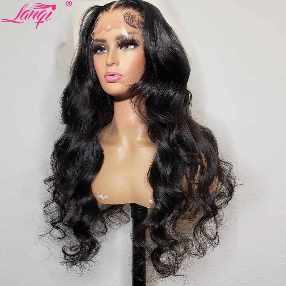 Long 30 Inch Lace Wig Body Wave Lace Wigs For Women Brazilian Lace Human Hair Wig Pre Plucked Bodywave Closure Wig