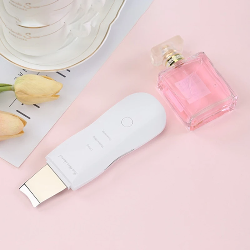 

Q1QD Facial Skin Scrubber Spatula Electric USB Rechargeable Blackhead Remover Pore Cleaner Comedones Extractor