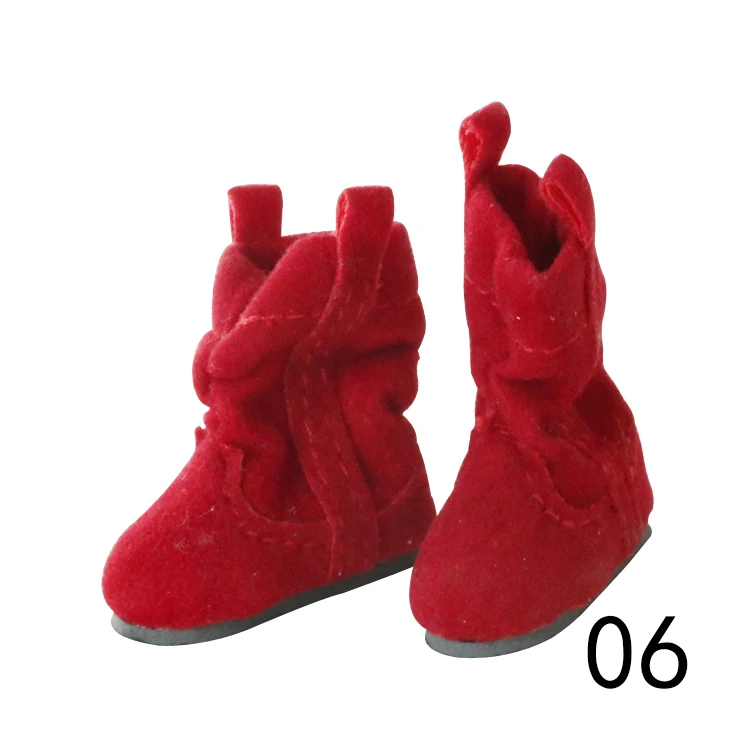 

M0125 children handmade toy 1/8 Doll shoes BJD/SD doll props Accessories Mini suede boots shoes 1 pair