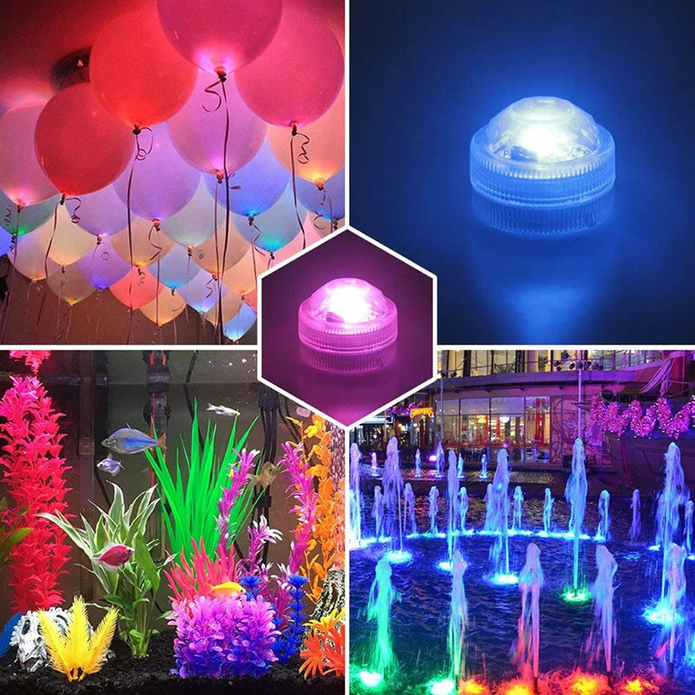 IP68 Водонепроницаемый Батарея эксплуатируются RGB погружной светодиодный