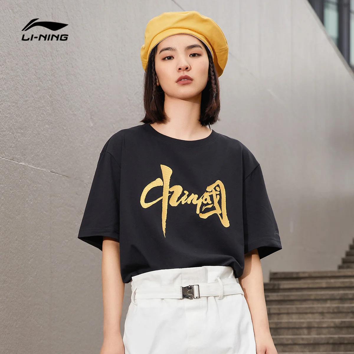 Short Sleeve Men's Summer New Chinese Chinese Couple Same Type T-shirt round Neck Loose Sports Top Women