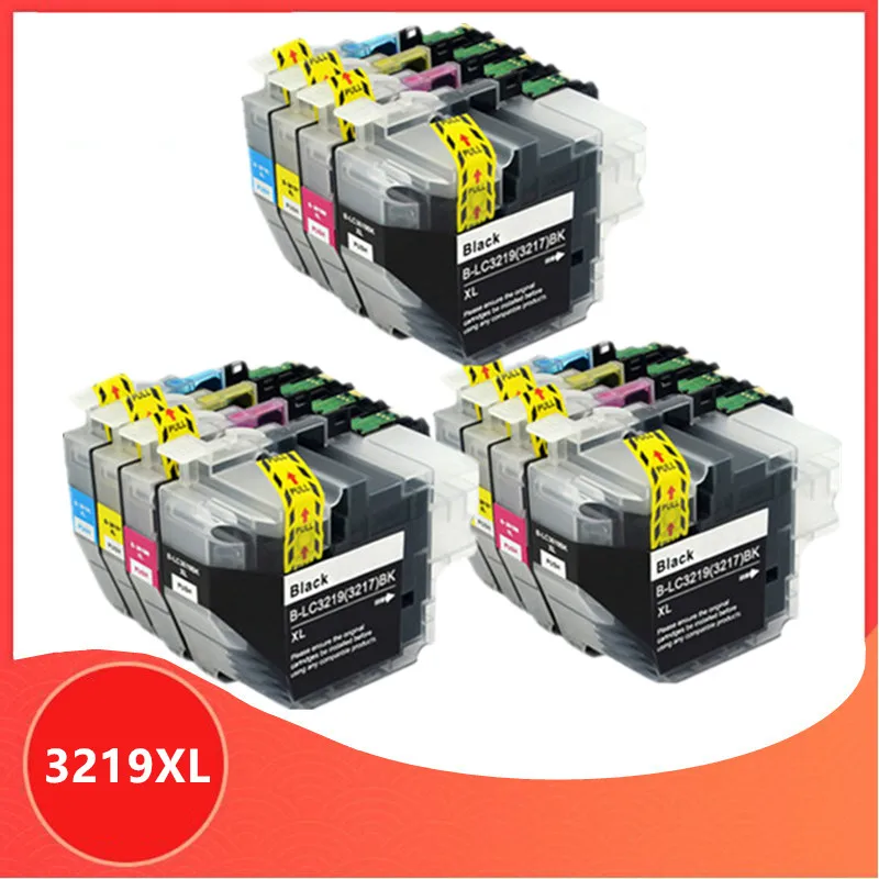 12 шт. LC3219 LC3219XL полный чернильный картридж для принтера Brother MFC J5330DW J5335DW J5730DW J5930DW