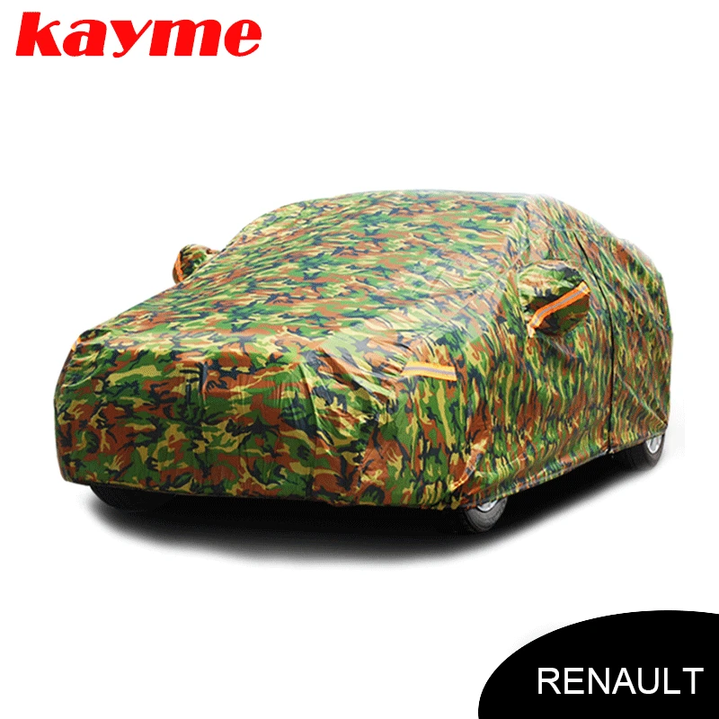 Автомобильные чехлы Kayme водонепроницаемые камуфляжные тенты для Renault Captur Clio Duster