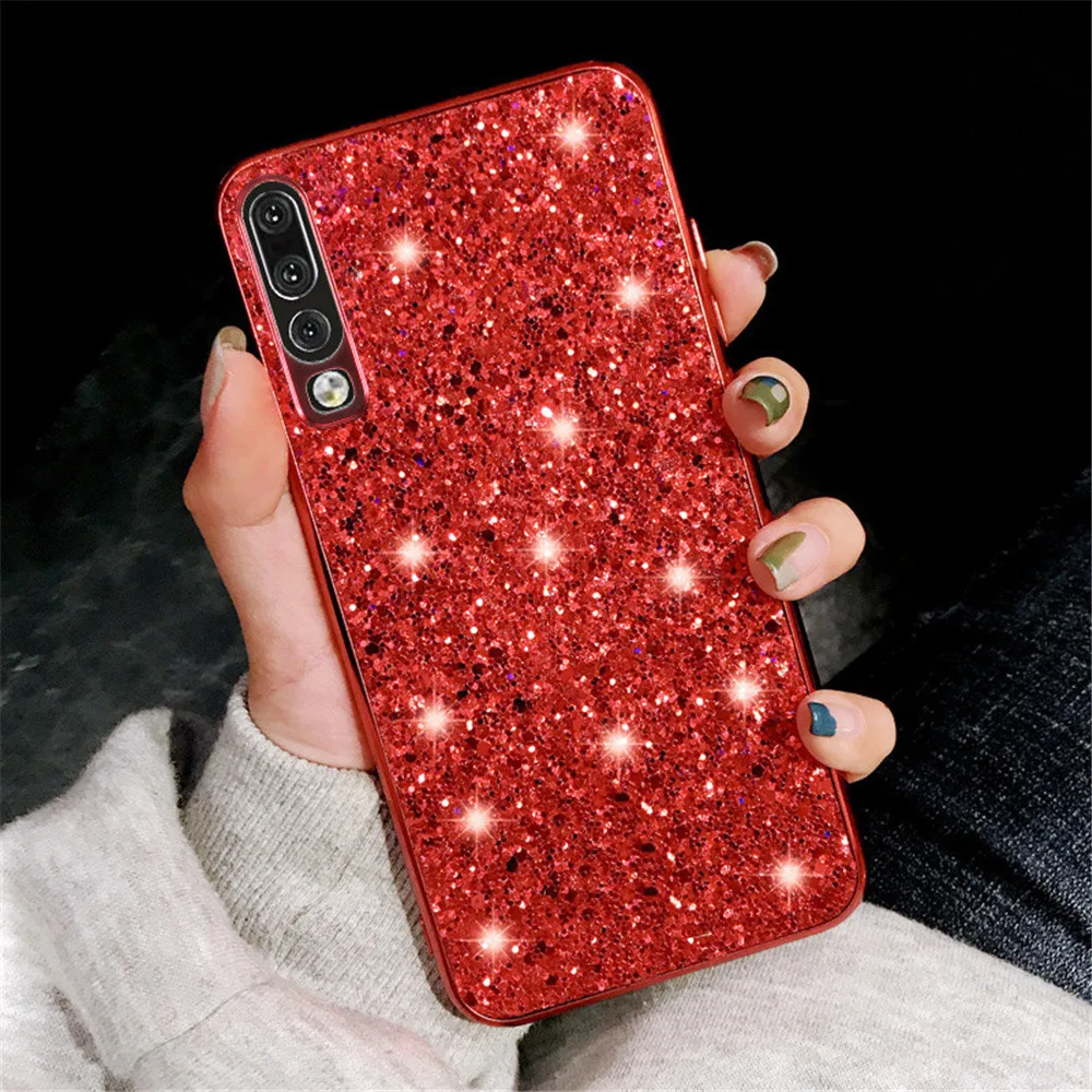 Lovebay чистый цветной Блестящий Шикарный чехол для телефона для huawei P20 Pro Lite P30 Pro mate 20X Honor 20 Lite Nova 4 TPU задняя крышка