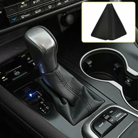 high quality black pvc leather car shift knob shifter boot cover suv accessories universal fits all vehicles accessories