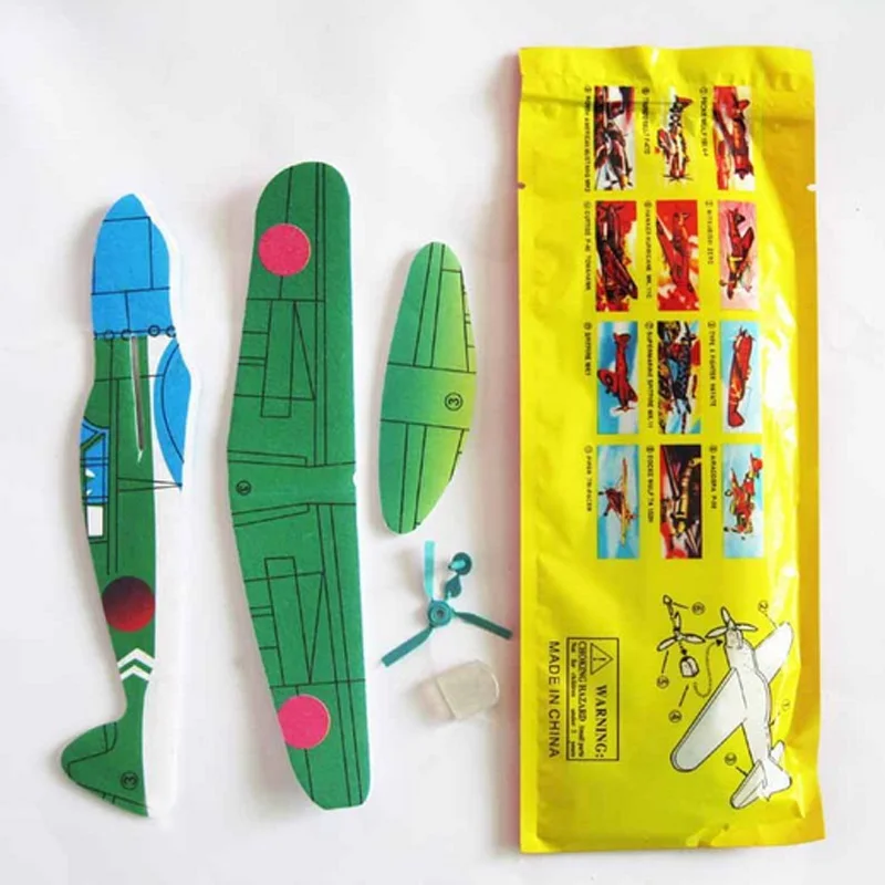 4 шт. DIY детские мини пена ручной работы метание летающих самолета планер