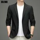 Высококачественный новый дизайнерский брендовый Роскошный деловой Повседневный модный элегантный тонкий мужской блейзер элегантная мужская одежда