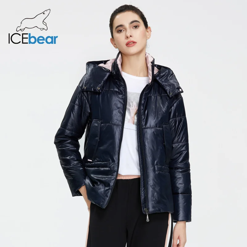 ICEbear 2020 Женская весенняя куртка женская короткая с капюшоном качественная