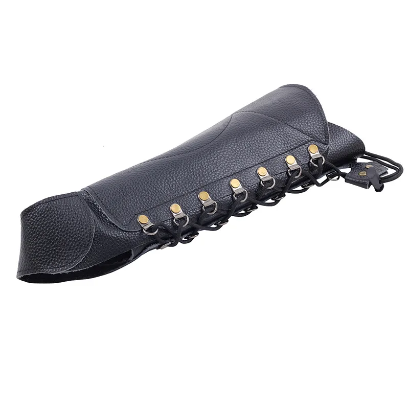Hunting Archery Arm Guard Bow Protective Gear Unisex Leather Protector Bracer Glove Adjustable | Спорт и развлечения