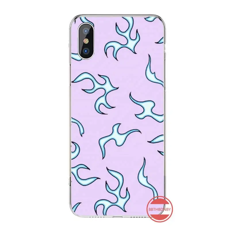 

Blue Flame Fire fashion pattern luxury Phone Case coque For iphone 12 5 5s 5c se 6 6s 7 8 plus x xs xr 11 pro max