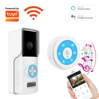 tuya smart video doorbell wifi hd 1080p camera wireless doorbell call intercom video eye for door bell ring phone home security